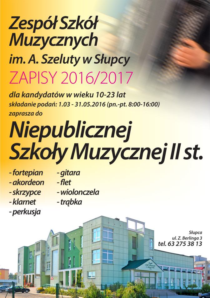 plakat rekrutacja NSM II st.